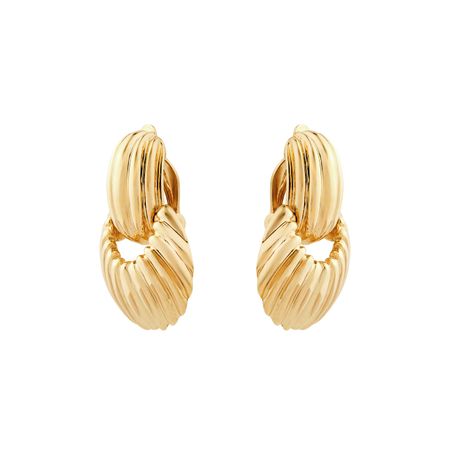 Philippe Audibert Позолоченные серьги-клипсы Denise