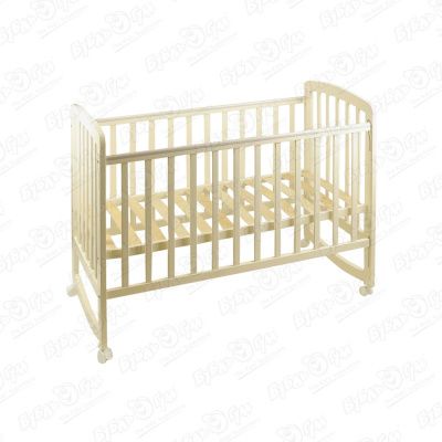 Кровать-качалка Polini 60х120см бежевая купить недорого