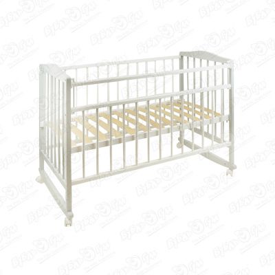 Кровать Фея классическая 60х120см бело-серая купить недорого