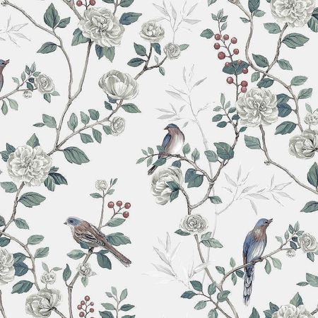 Обои Andrea Rossi Cheradi 54396-2 Винил на флизелине 1061005 Зеленый ПтицыЦветы 4800₽