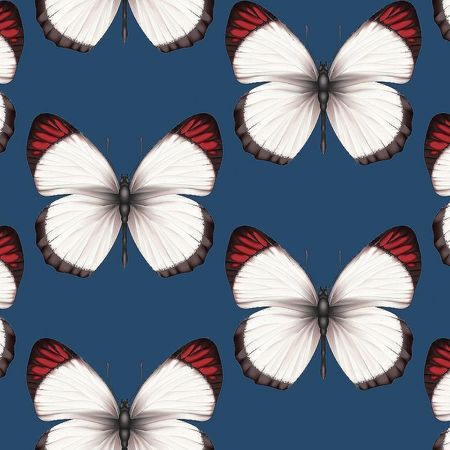 Обои Andrea Rossi Cheradi 54401-8 Винил на флизелине 1061005 Синий Бабочки 4800₽