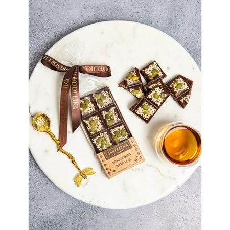 Шоколад Chokodelika темный Крафтовый микс с кунжутом, 50 гр, в полукоробке