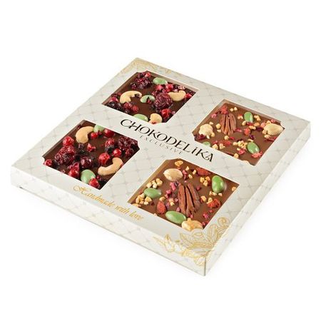 Подарочный набор Chokodelika Изысканный десерт, 200 гр, белая коробка