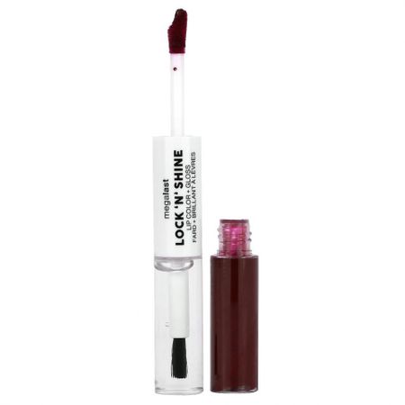wet n wild, Megalast, Lock 'N' Shine, краска для губ и блеск, Sizzling Siren, 4 мл (0,13 жидк. Унции)
