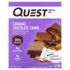 Quest Nutrition, Протеиновый батончик, кусочки карамельного шоколада, 4 батончика, 60 г (2,12 унции)