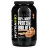NutraBio Labs, 100% изолят сывороточного протеина, «Пончик с коричным сахаром», 907 г (2 фунта)