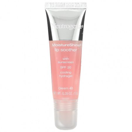 Neutrogena, MoistureShine, пустышка для губ, SPF 20, Gleam 40, 10 г (0,35 унции)