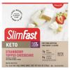 SlimFast, Keto Snack Bar Mini, чизкейк с клубникой, 12 пакетиков, 19 г (0,6 унции)