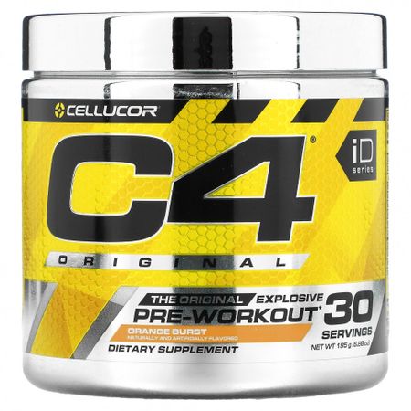 Cellucor, C4 Original, предтренировочный комплекс, со вкусом апельсина, 195 г (6,88 унции)