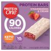 Protein One, протеиновые батончики, клубника со сливками, 5 батончиков по 27 г (0,96 унции)
