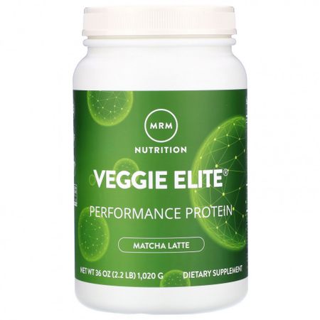 MRM, Veggie Elite Performance Protein, латте матча, 1020 г (2,2 фунта)