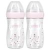 NUK, Simply Natural, детская бутылочка, для детей от 1 месяца, средняя, 2 бутылочки по 270 мл (9 унций)