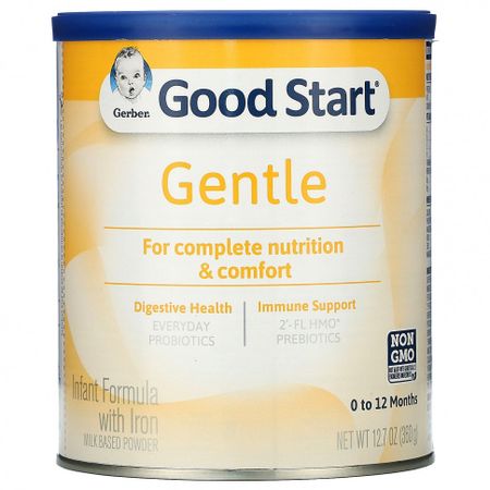 Gerber, Good Start, Gentle, детская смесь с железом, от 0 до 12 месяцев, 360 г (12,7 унций)