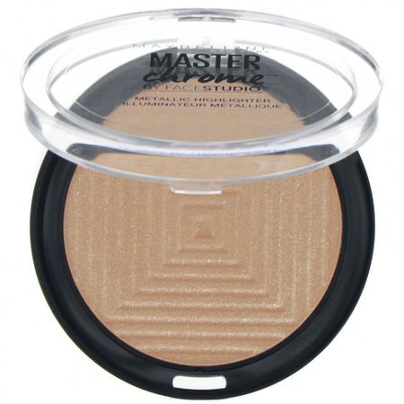 Maybelline, Master Chrome, хайлайтер с металлическим блеском, оттенок Molten Topaz 200, 6,7 г