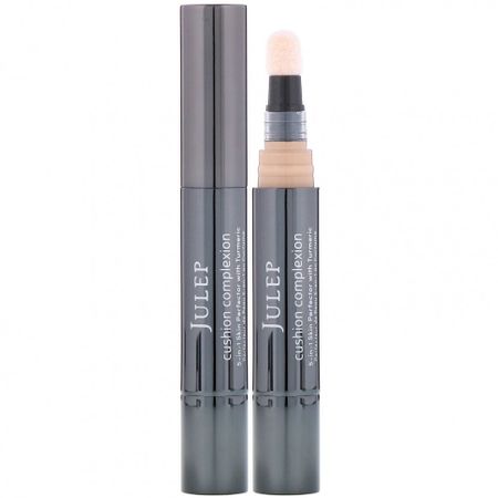 Julep, Cushion Complexion, корректор «5 в 1» с куркумой, оттенок кашемировый, 4,6 г
