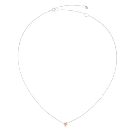 УРА jewelry Колье из серебра с розовым сердцем 6200₽