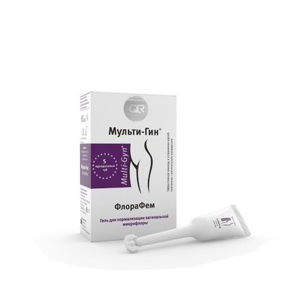 Мульти-Гин ФлораФем гель для нормализ вагин микрофлоры 5мл 5 2599₽