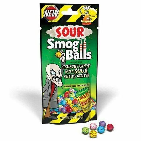 Драже Toxic Smog Balls с кислым центром, 85 г