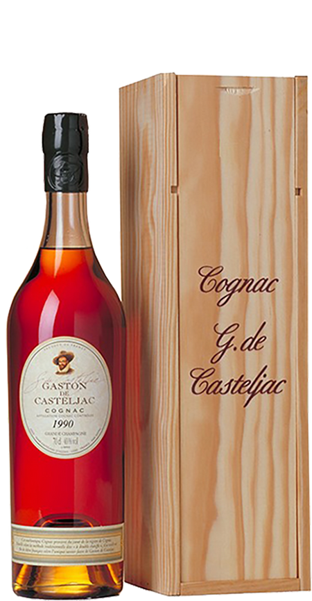 Gaston de Casteljac 1990 Grande Champagne (in wooden box)