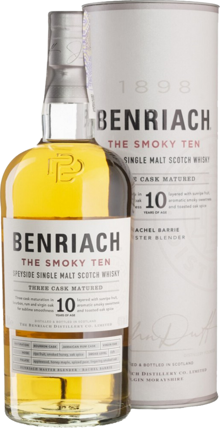 Benriach The Smoky Ten Speyside Single Malt Scotch Whisky 10 y.o (gift box)