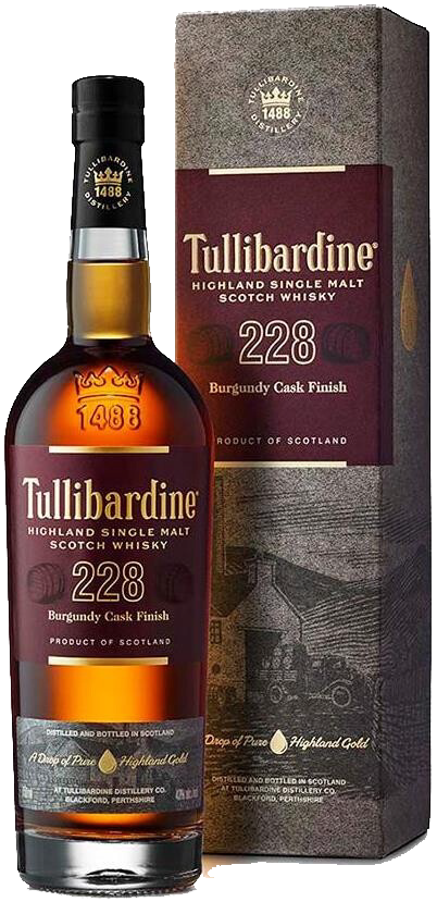 Tullibardine 228 Burgundy Cask Finish Highland Single Malt Scotch Whisky (gift box)