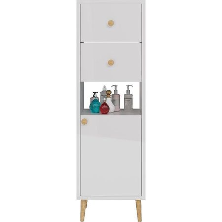 Шкаф пенал Dreja Luno 35 R 992005 Белый глянец 16550₽