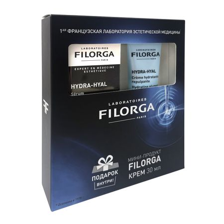 Филорга набор ГИДРА-ГИАЛ сыворотка для лица концентрат интенсивное увлаж восст 30млкрем для увлаж и восст 30мл 5779₽