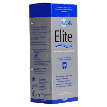 Раствор для ухода за контактными линзами Maxima/Максима Elite 100мл