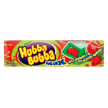 Жевательная резинка Hubba Bubba Клубника и Арбуз, 40 г