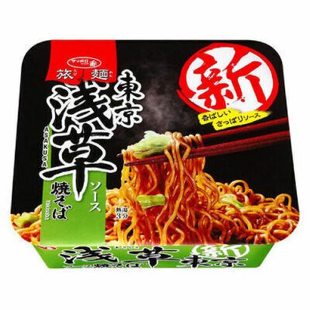 Лапша Sanyo Foods Саппоро Ичибан Якисоба со свиной грудинкой и соусом Асакуса, 109 г