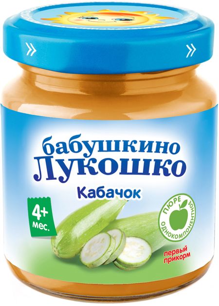 Бабушкино Лукошко пюре кабачок 100г