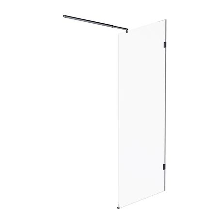 Душевая перегородка AMPM X-Joy 80 W94WI-80-F1-BTE профиль Черный матовый стекло прозрачное 13690₽