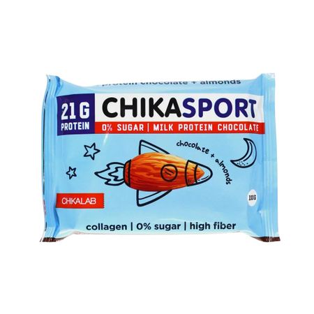 Шоколад молочный ChikaLab с миндалем 100 г