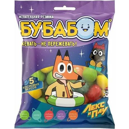 Жевательная резинка Сладкая сказка Лекс и Плу 90 г