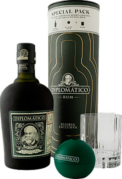 Diplomatico Reserva Exclusiva (in tube with glass and form for ice)