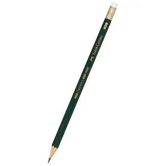 Карандаш ч/гр с ластиком "Castell-9000" HВ, Faber-Castell