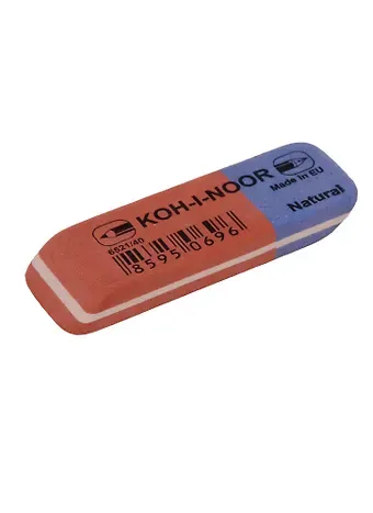 Ластик "Blue Star" комбинированный, 6521, 40шт/кор, Чехия, KOH-I-NOOR