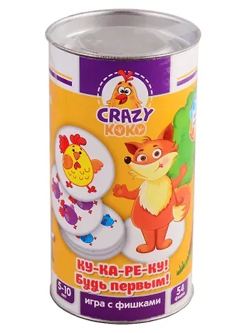 Настольная игра в тубусе Vladi Toys Ку-ка-ре-ку!