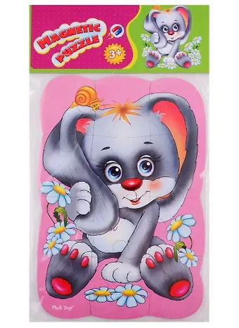 Пазлы на магните Vladi Toys Зайка
