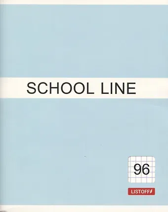 Тетрадь в клетку Listoff, Basic line, 96 листов, в ассортименте