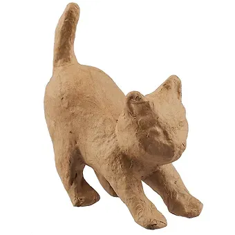 Фигурка из папье-маше объемная Кошечка тянется 5*12*11,5см (АР601)
