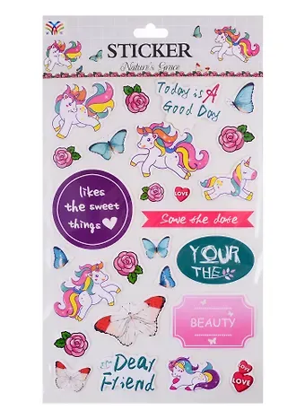 Стикеры бумажные  Unicorn