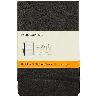 Записная книжка Moleskin Reporter, линейка, чёрная, 96 листов, А6