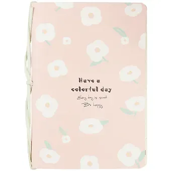 Записная книжка А6 40л кл. "Be happy" сшивка на шнурке