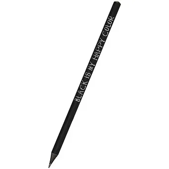 Карандаш Black is my happy color, чернографитный HB