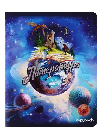 Тетрадь предметная в линейку Феникс+, "Космос. Литература", 48 листов