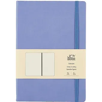 Книга для записей В5 96л кл. "Joy Book. Цветущая сирень" иск.кожа, тв.переплет, ляссе, резинка, инд.уп.