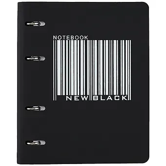 Тетрадь на кольцах в клетку Listoff, "Black style. 5", 120 листов