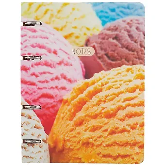 Тетрадь на кольцах в клетку Listoff, Ice cream, 120 листов