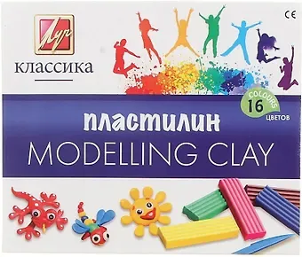 Пластилин "Классика", 16 цв.